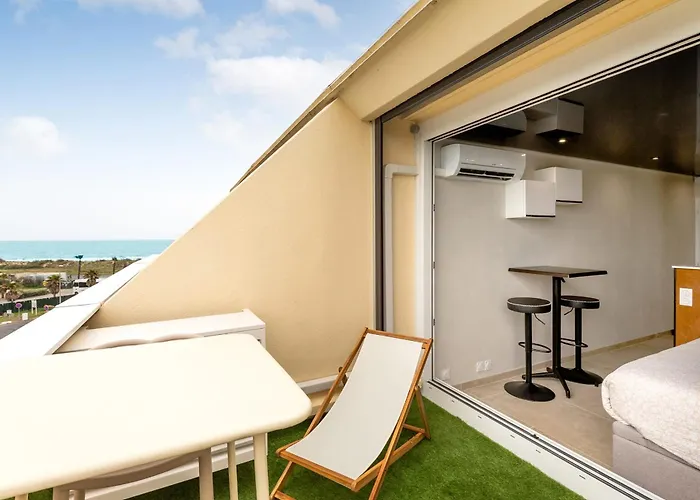 Appartement Cap Cosy Héliopolis Studio met Zeezicht en Glasvezel Internet Agde
